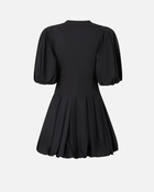 Pinko Short Dress With Balloon Skirt Limo Black