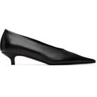 TOTEME Black Sharp Nappa Kitten Heels
