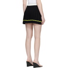 Casablanca Black Striped Pleated Miniskirt