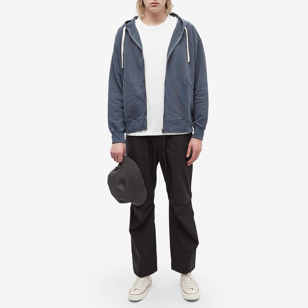 Nigel Cabourn Men's Embroidered Arrow Zip Hoody in Navy