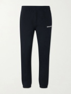 Burberry - Tapered Logo-Print Cotton-Jersey Sweatpants - Black