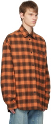 Balenciaga Red Check Reversible Shirt