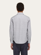 Ferragamo Mens Micro-patterned shirt in White