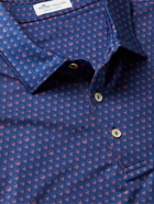 Peter Millar - Seeing Double Printed Tech-Jersey Golf Polo Shirt - Blue
