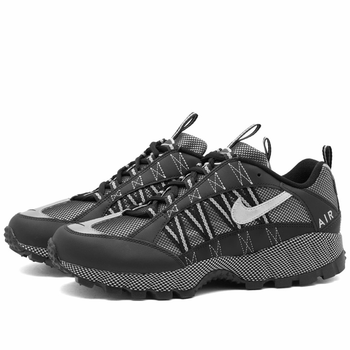 Photo: Nike Men's Air Humara Qs Sneakers in Black/Metallic Silver/Metallic Silver