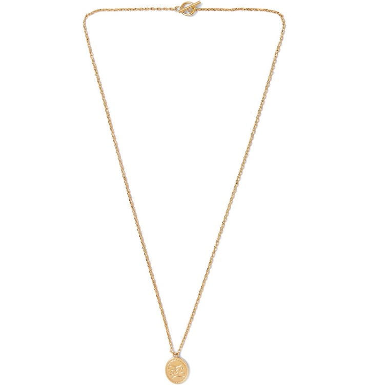 Photo: Fendi - Logo-Engraved Gold-Tone Necklace - Gold