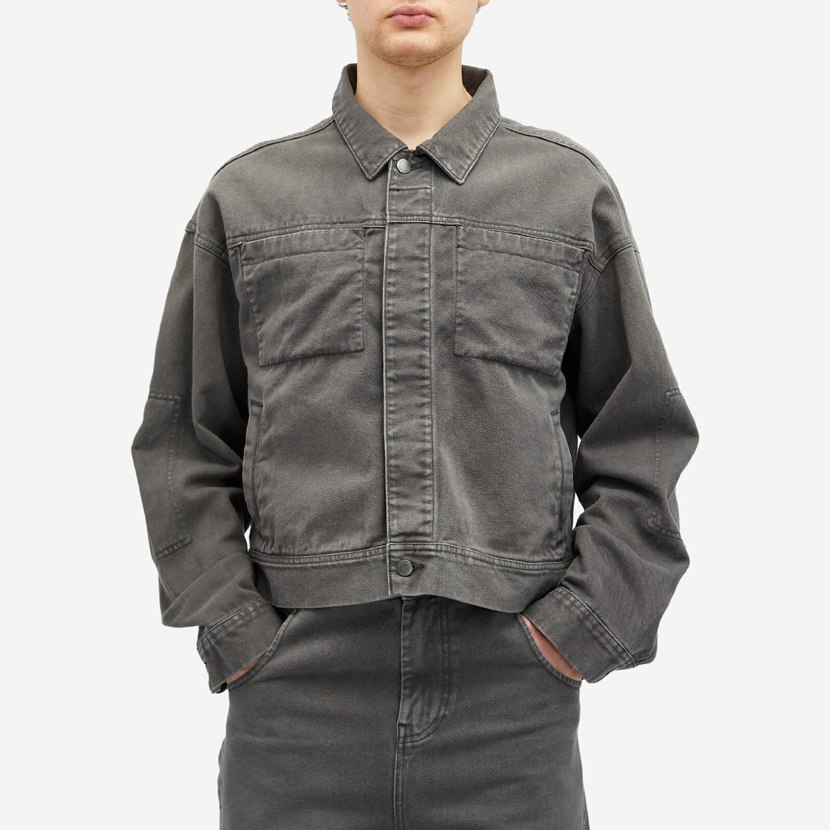 Entire Studios Men's Gem Denim Jacket in Stonelight Entire Studios