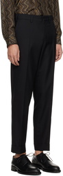 Dries Van Noten Black Tapered Trousers