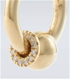 Rainbow K Gold hoop earrings