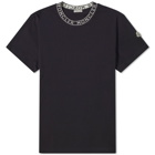 Moncler Men's Collar Logo T-Shirt in Navy