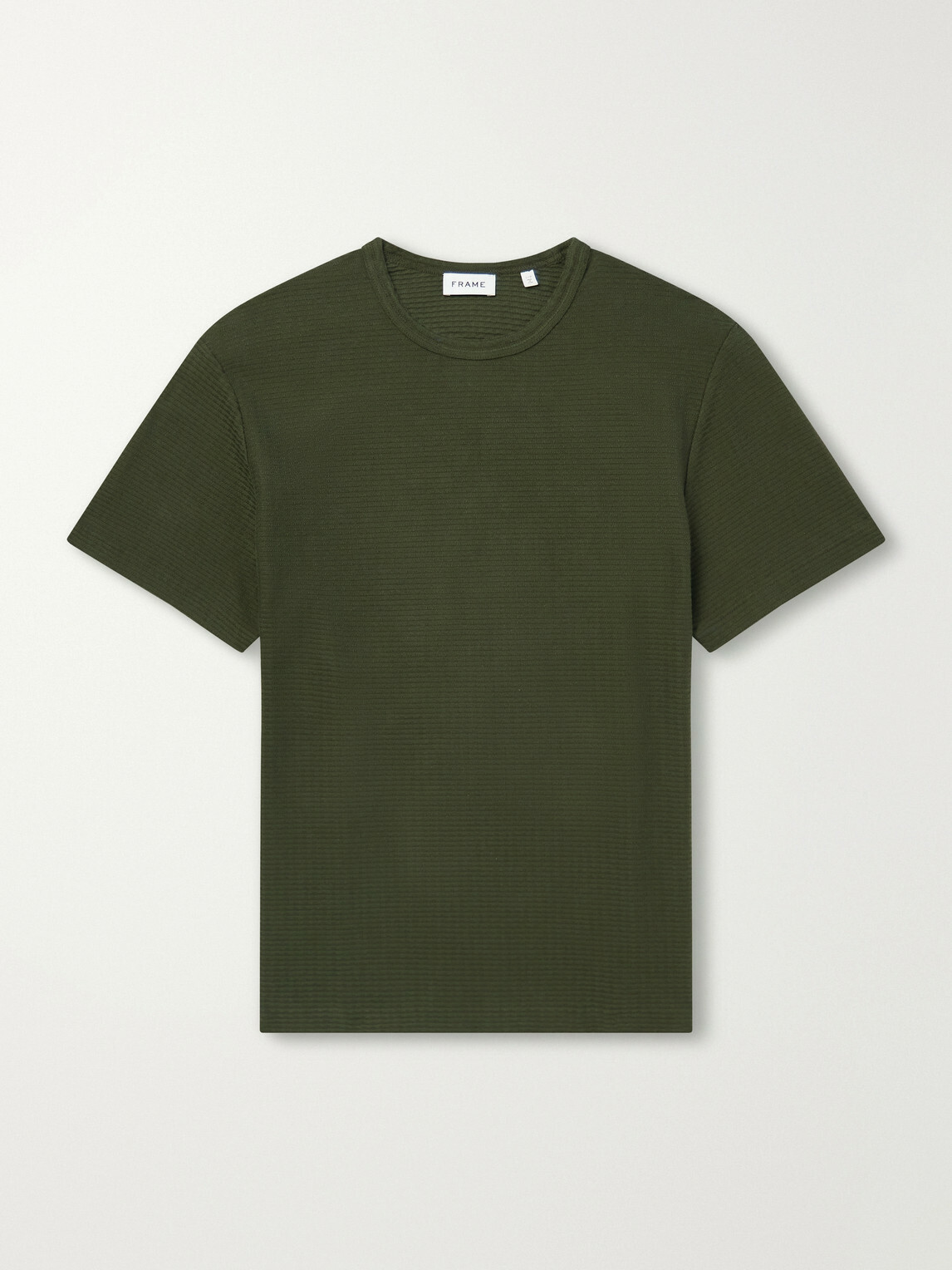 FRAME - Cotton-Jacquard T-Shirt - Green