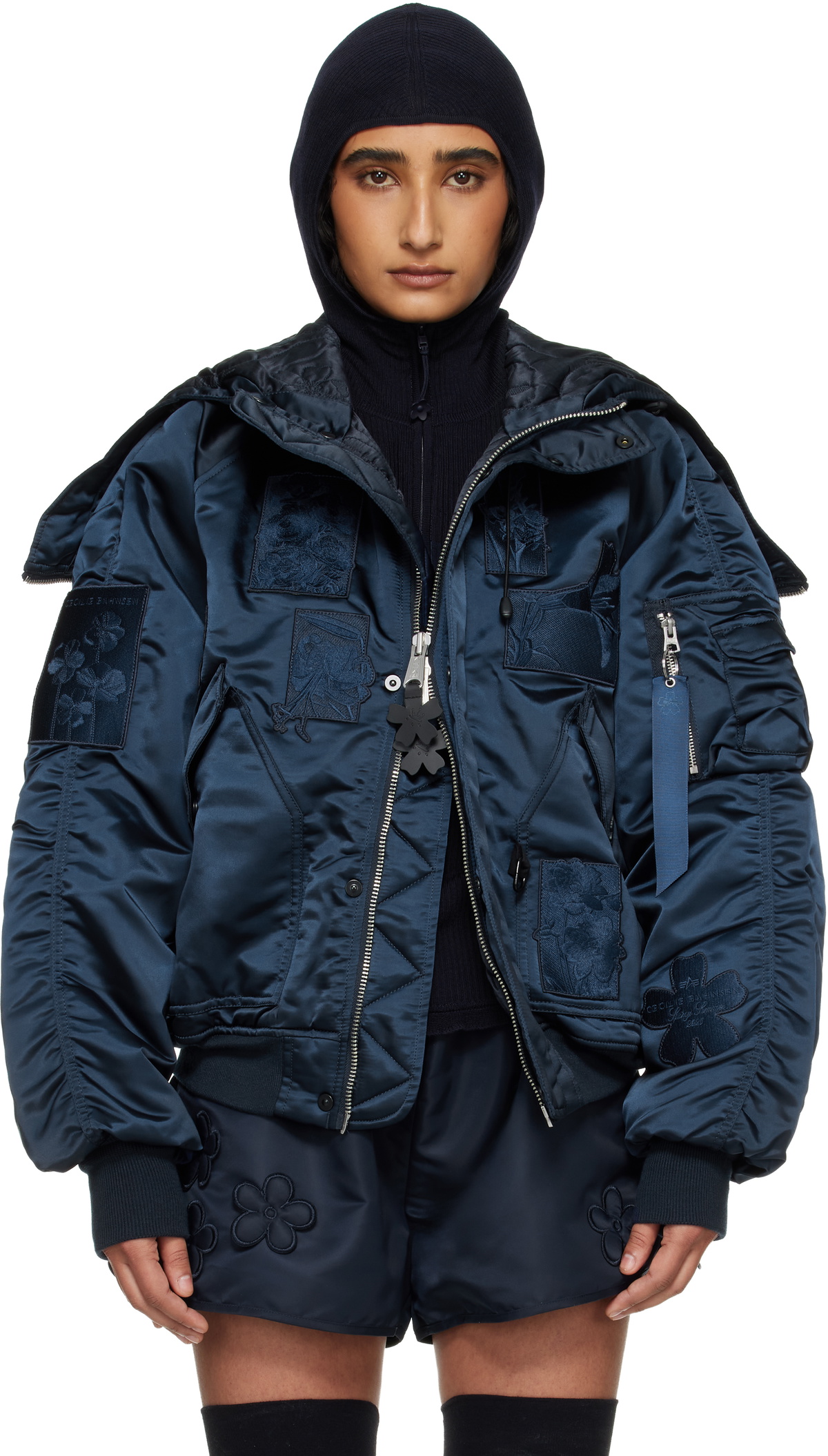 Cecilie Bahnsen Alpha Industries x Cecilie Bahnsen Navy N-2B Bomber Jacket