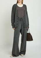Extreme Cashmere N°459 Jonah V-neck Cashmere-blend Cardigan - Dark Grey - One Size