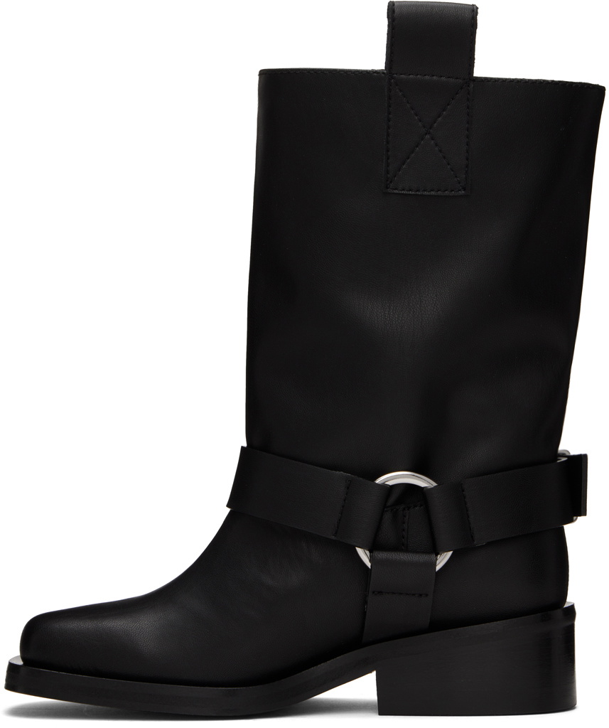 ミドルブーツ GANNI Women Boots S31104911 004 BLACK Ganni Cowboy boots with stitching | Women's Shoes | Vitkac