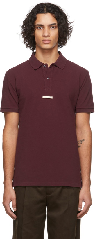 Photo: Maison Margiela Burgundy Label Polo