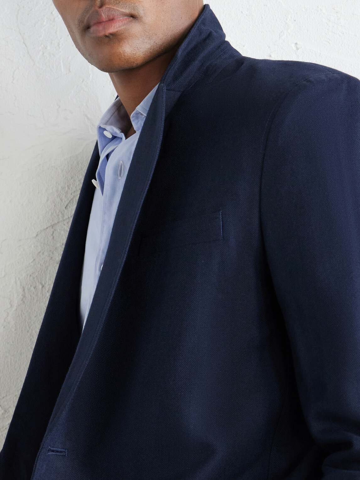 Oliver Spencer - Westbury Cotton-Blend Herringbone Suit Jacket - Blue