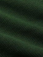 WTAPS - Palmer Logo-Appliquéd Knitted Zip-Up Cardigan - Green