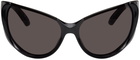 Balenciaga Black Bug Eye Sunglasses