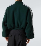 Balenciaga Loop Sports Icon fleece bomber jacket