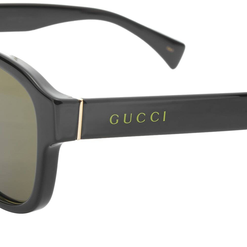 Gucci Men's Eyewear GG1140SK Sunglasses in Black/Green Gucci