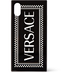 Versace - Logo-Print iPhone X Case - Black