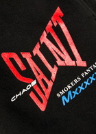 Saint Mxxxxxx Logo-print Cotton Sweatpants Black
