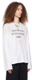 Acne Studios White Faded Long Sleeve T-Shirt