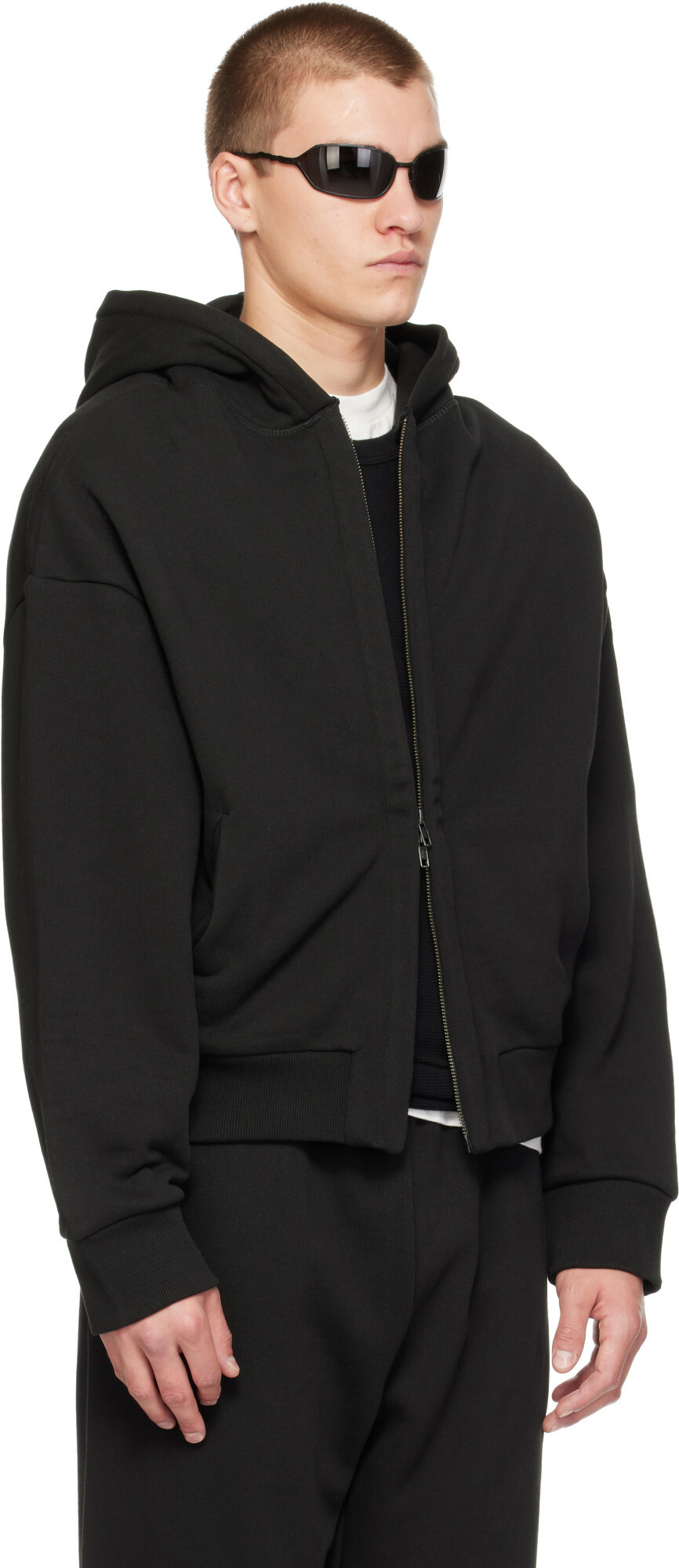 Entire Studios Black Thermal V2 Hoodie