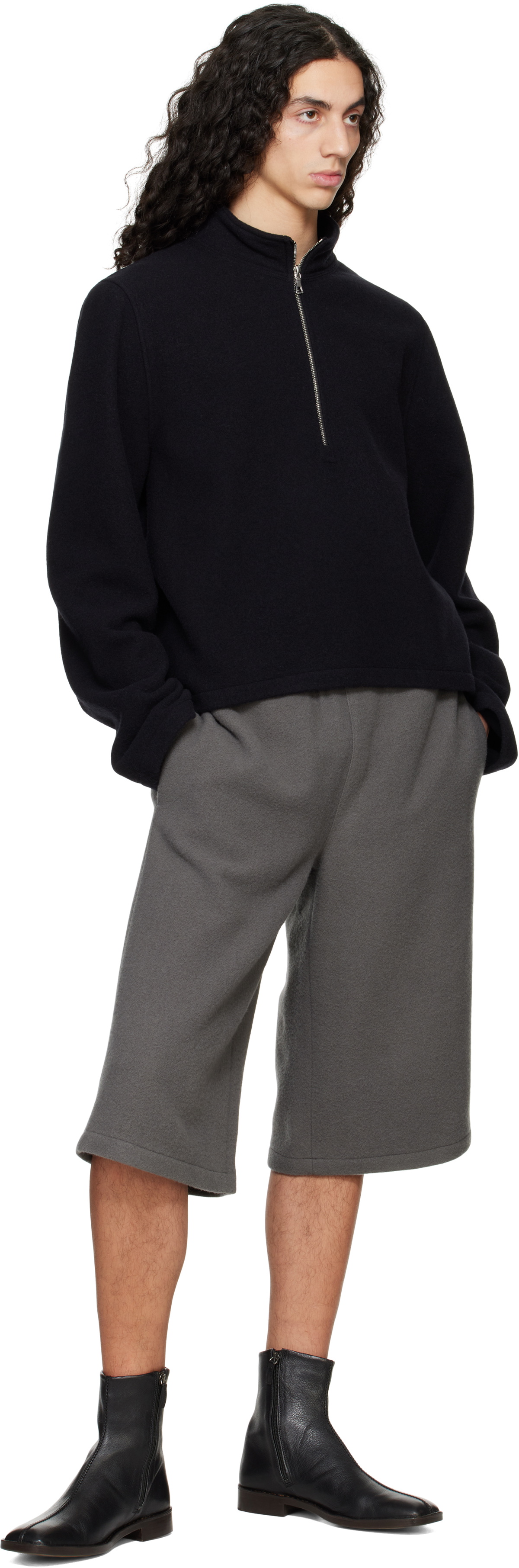 Rier Gray Fleece Shorts