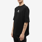 Balenciaga Men's New Logo T-Shirt in Black/White