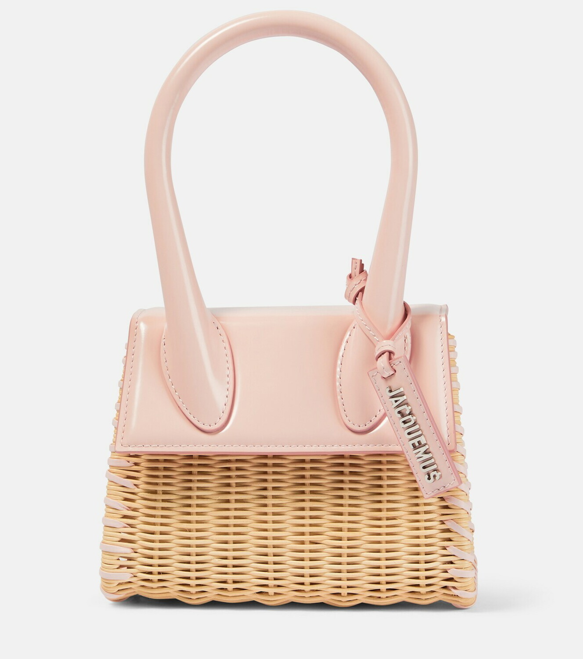 JACQUEMUS ミニかごバッグ ピンクベージュ Jacquemus Le Chiquito Moyen Osier tote bag Jacquemus