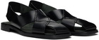 HEREU Black Llano Sandals