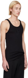 Dolce&Gabbana Black Logo Patch Tank Top