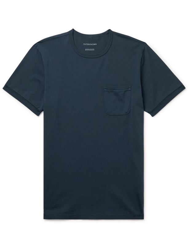 Photo: OUTERKNOWN - Sojourn Organic Pima Cotton T-Shirt - Blue