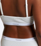 Calvin Klein Collection Thaïs ribbed-knit cotton-blend briefs