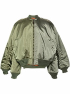 Balenciaga Green Double-Sleeves Bomber Jacket