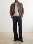 N.PEAL - Oxford Cashmere Sweater - Brown