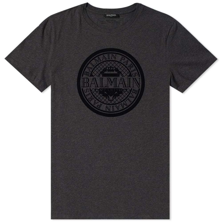 Photo: Balmain Circle logo Tee Grey