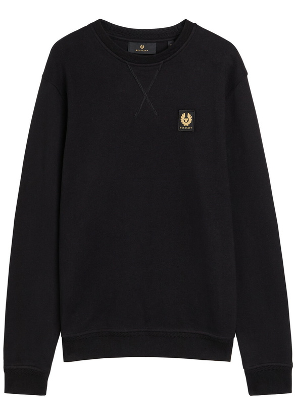 Photo: Belstaff Logo-appliquéd Cotton Sweatshirt Black