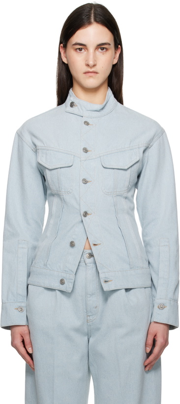 Photo: Victoria Beckham Blue Sculptural Denim Jacket