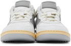 Rhude White & Grey Rhecess Low Sneakers