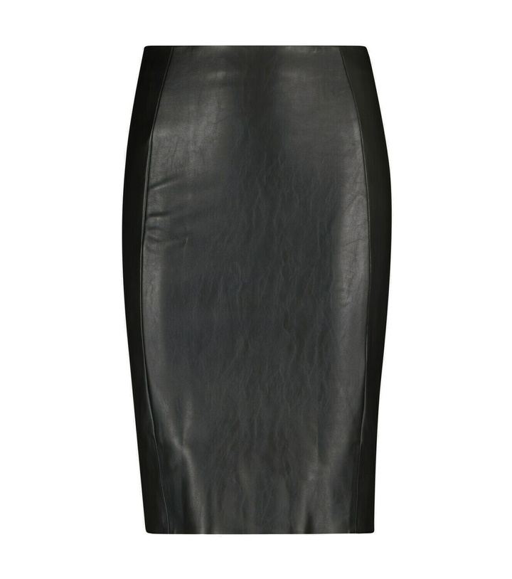 Photo: Wolford - Jenna faux leather midi skirt