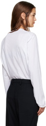 Sofie D'Hoore White Crewneck Long Sleeve T-Shirt