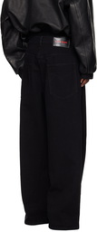 LU'U DAN Black Side Zip Jeans