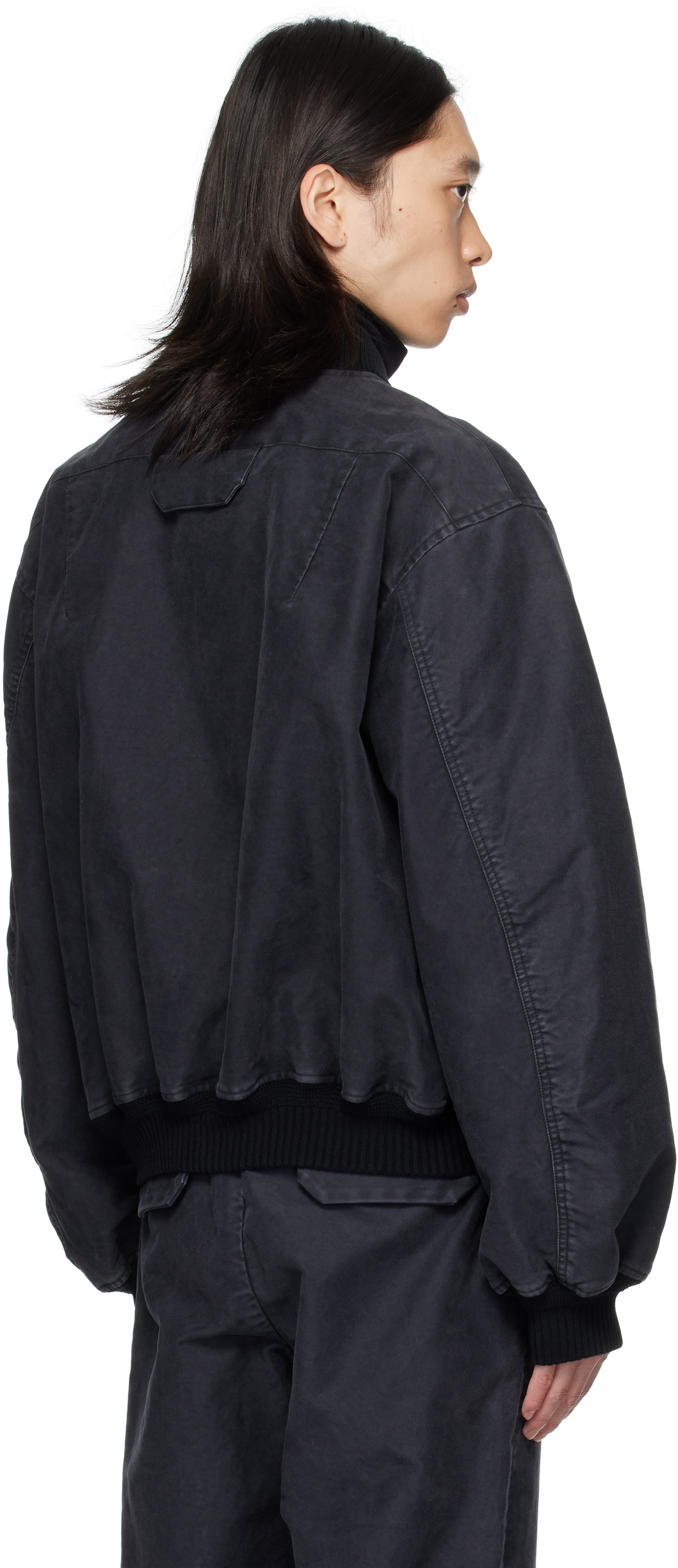 OUAT Black Faded Bomber Jacket