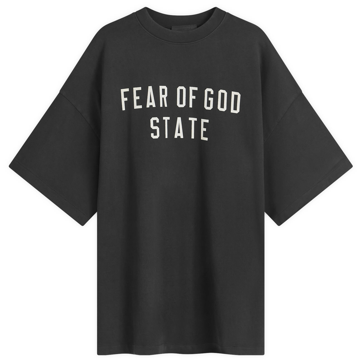Fear of God ESSENTIALS Men's Heavy Crewneck T-Shirt in Black Fear