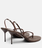 Paris Texas Lidia patent leather thong sandals