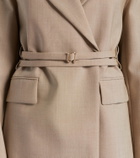 Sportmax Tubinga belted virgin wool blazer