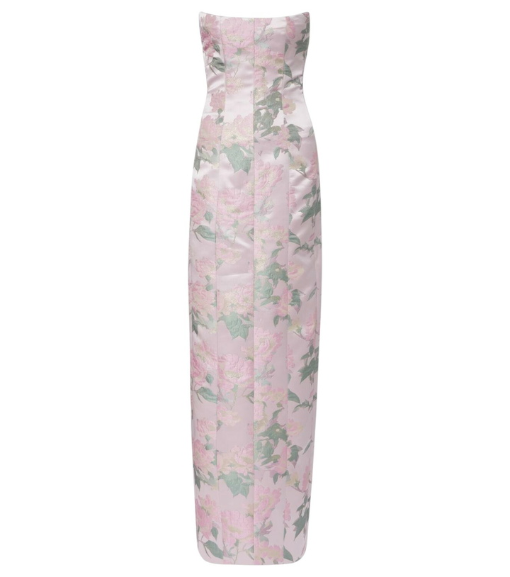 Photo: Markarian Odessa floral brocade corset gown