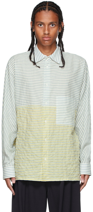 Photo: Loewe Yellow & White Stripe Oversized Shirt
